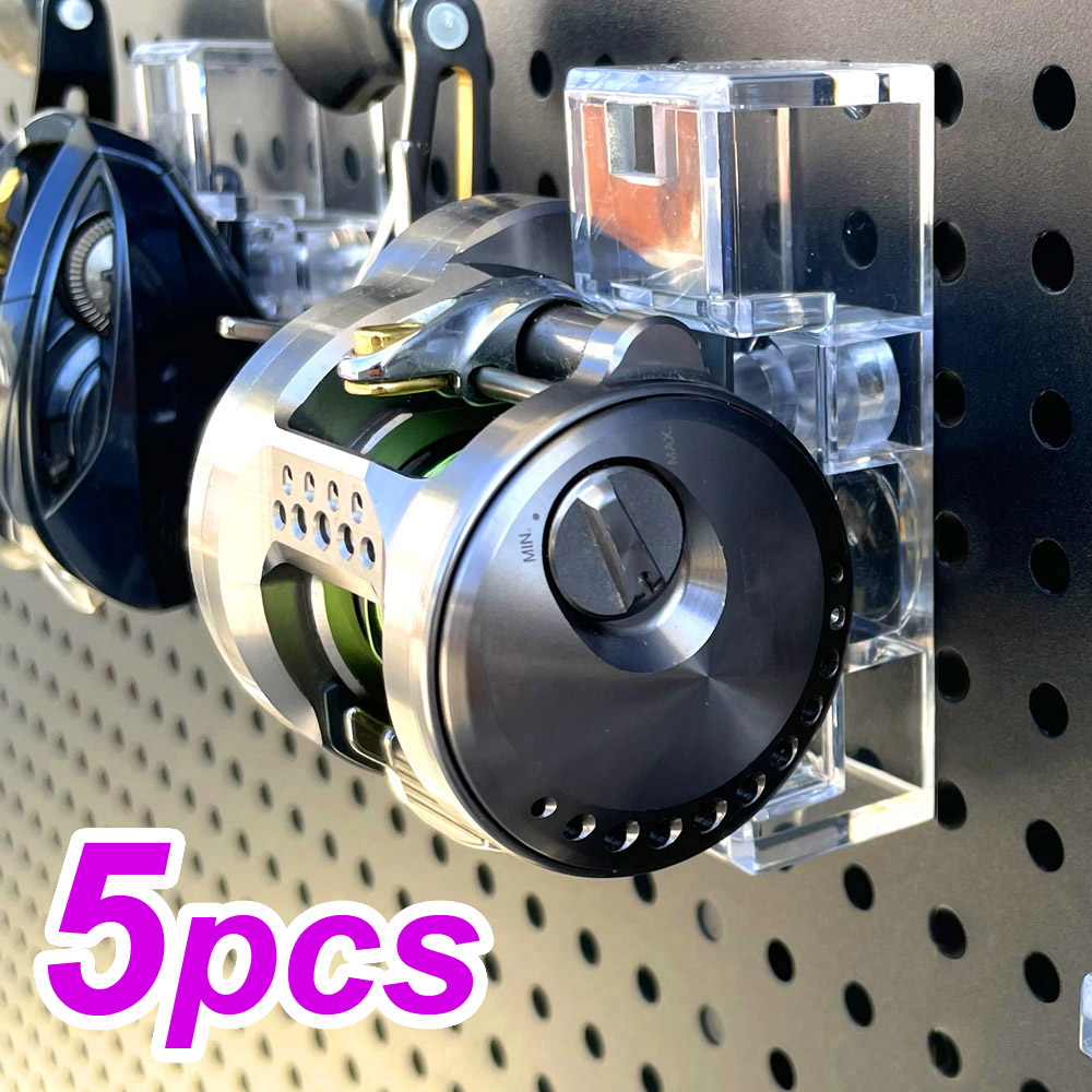 5 unidades de soporte de pared - Baitcasting Reel reseña y precio